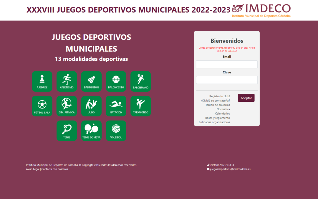 XXXVIII JUEGOS DEPORTIVOS MUNICIPALES 2022-2023